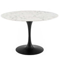Lippa 48" Round Faux Marble Dining Table by Modway