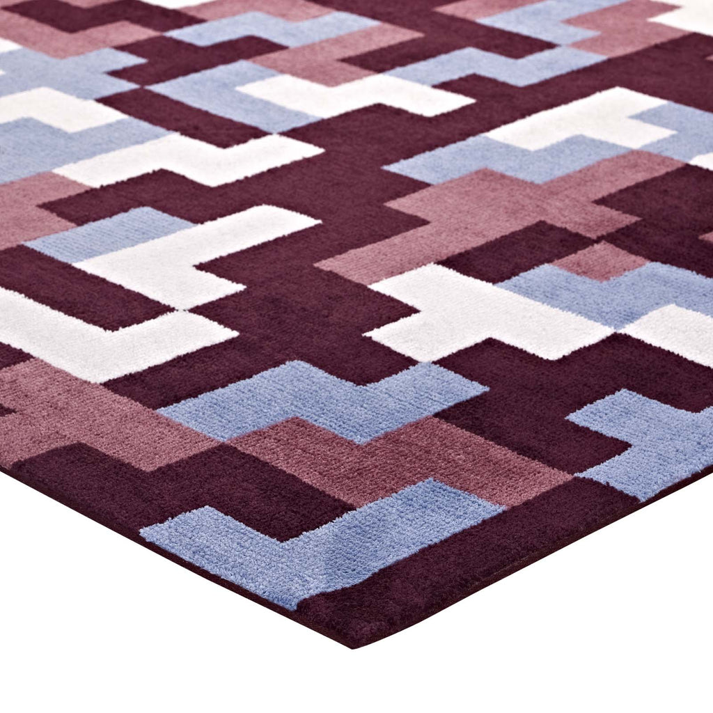 Andela Interlocking Block Mosaic 8x10 Area Rug by Modway