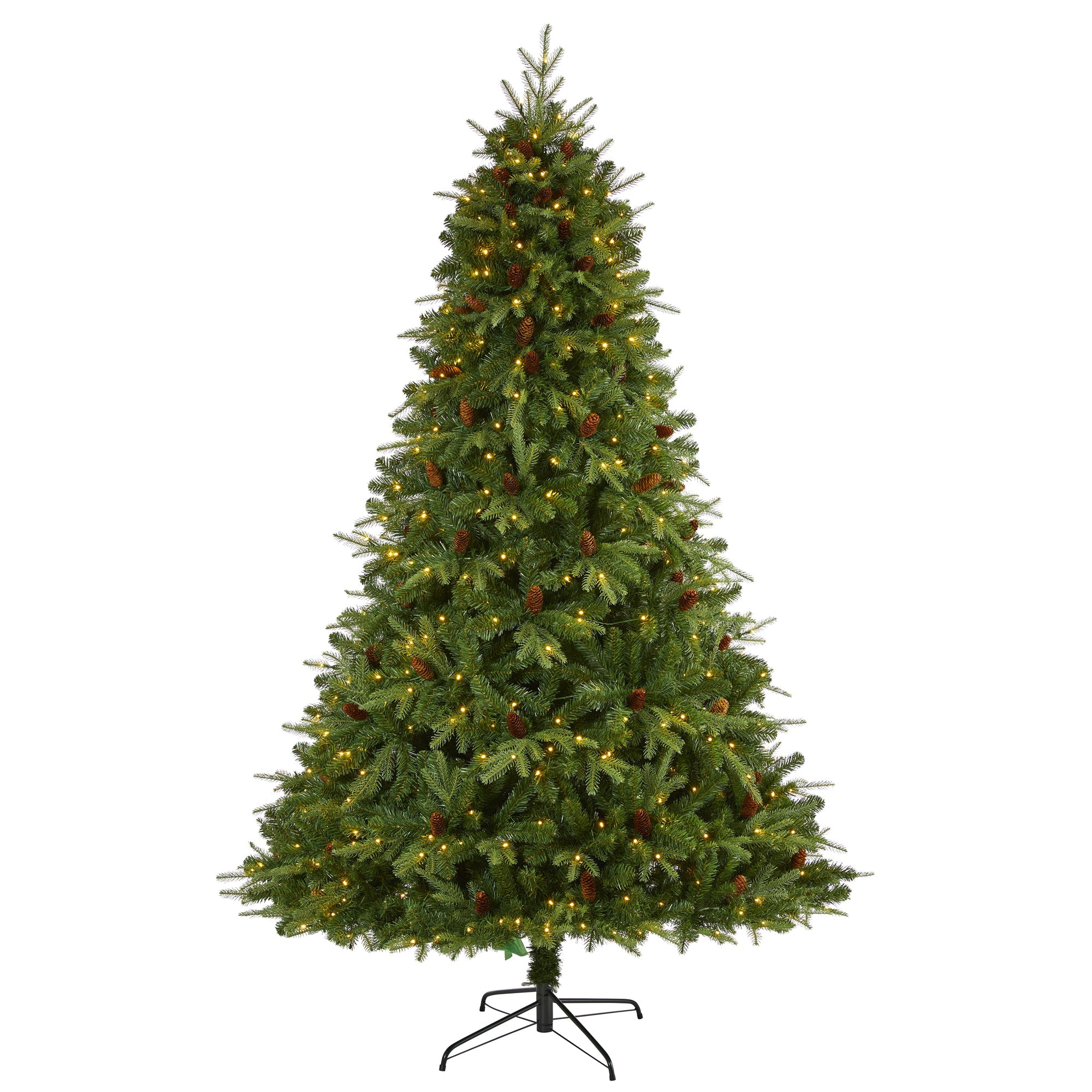 8' Wellington Spruce 'Natural Look' Artificial Christmas Tree w/ 550 Clear LED