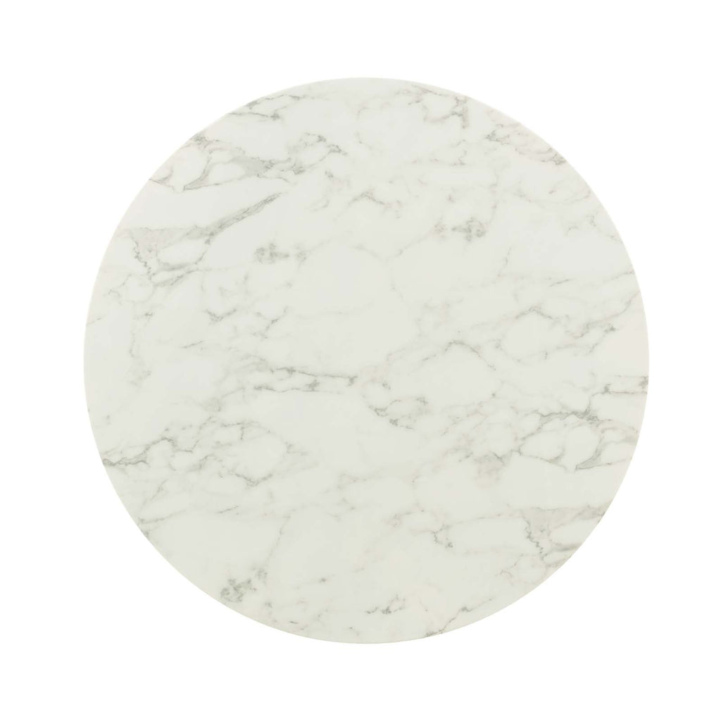 Lippa 40" Round Faux Marble Dining Table by Modway