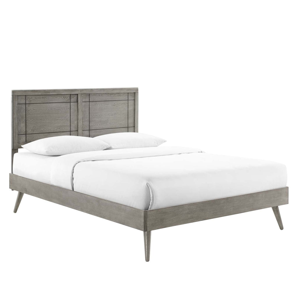 Marlee Wood Full Platform Bed With Splayed Legs by Modway