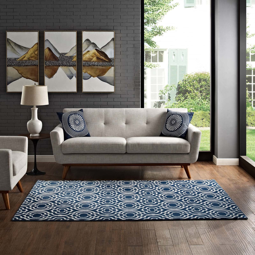 Frame Transitional Moroccan Trellis 8x10 Area Rug by Modway