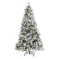 5' Flocked Vermont Mixed Pine Artificial Christmas Tree w/150 Clear LED Lights