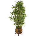 5' Bamboo Artificial Tree in Decorative Planter (Real Touch)