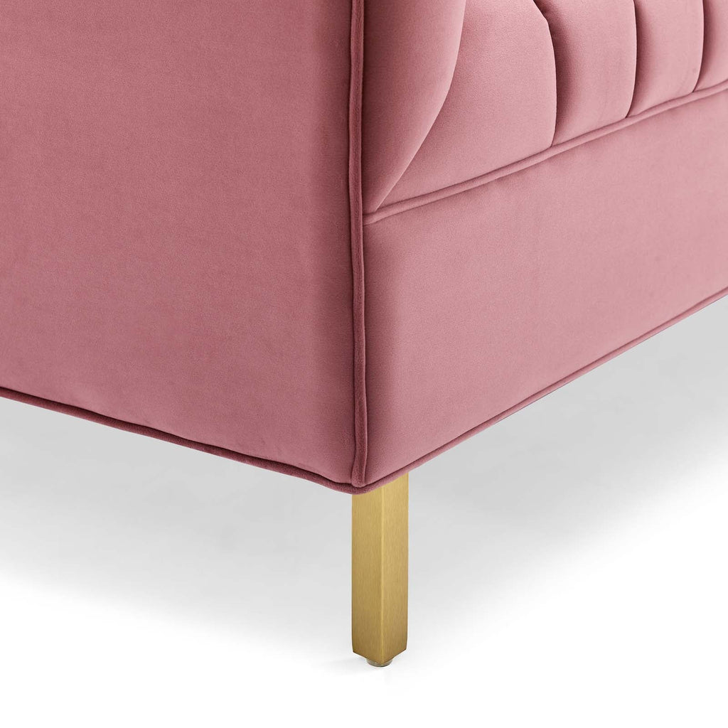 Shift Channel Tufted Performance Velvet Loveseat by Modway