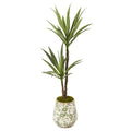 52" Yucca Artificial Plant in Floral Planter