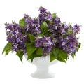 Lilac Artificial Arrangement in White Vase