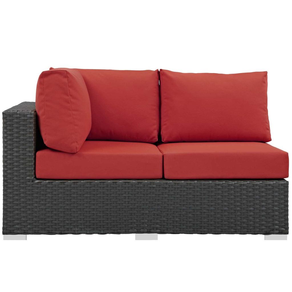 Sojourn Outdoor Patio Sunbrella¨ Left Arm Loveseat by Modway