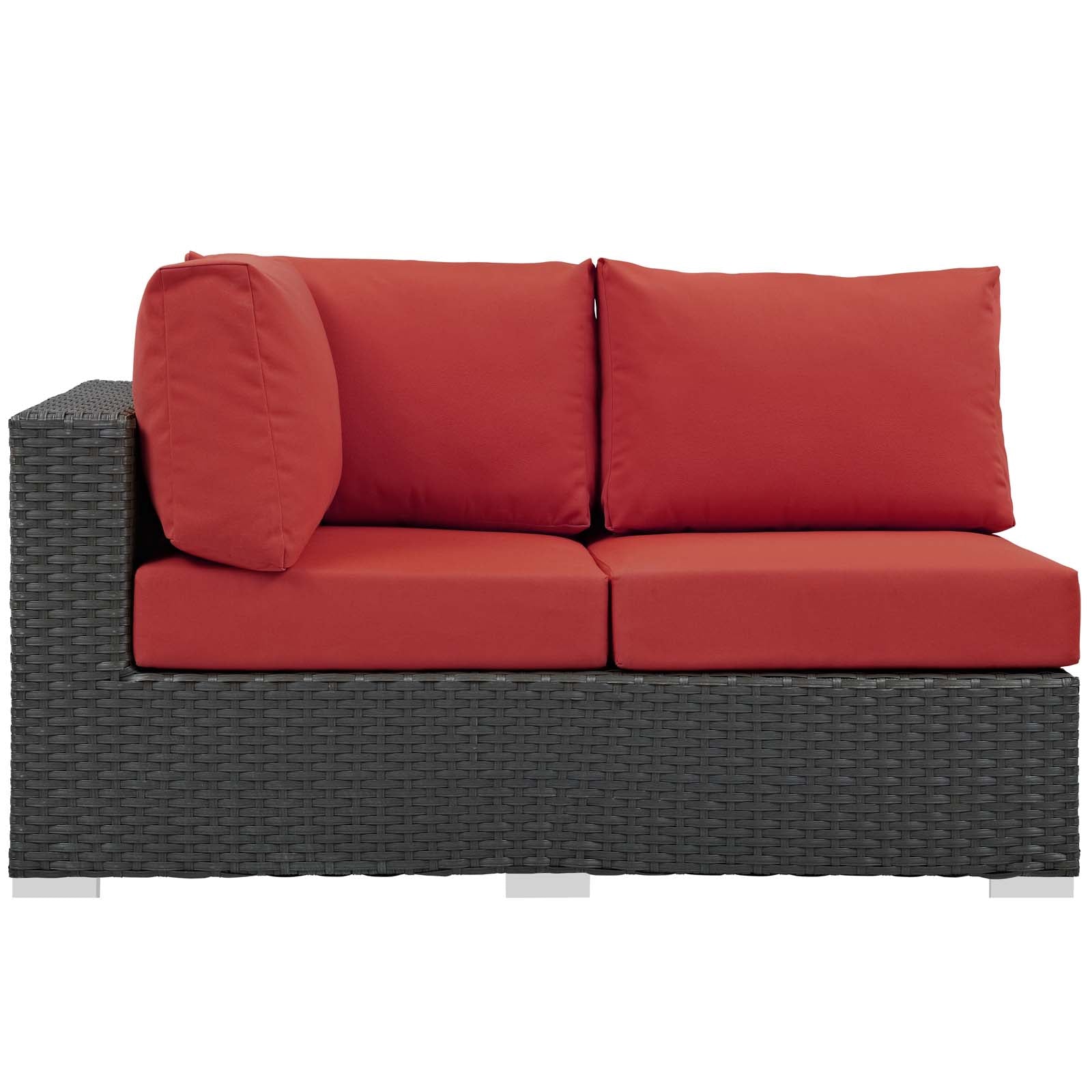 Sojourn Outdoor Patio Sunbrella¨ Left Arm Loveseat by Modway