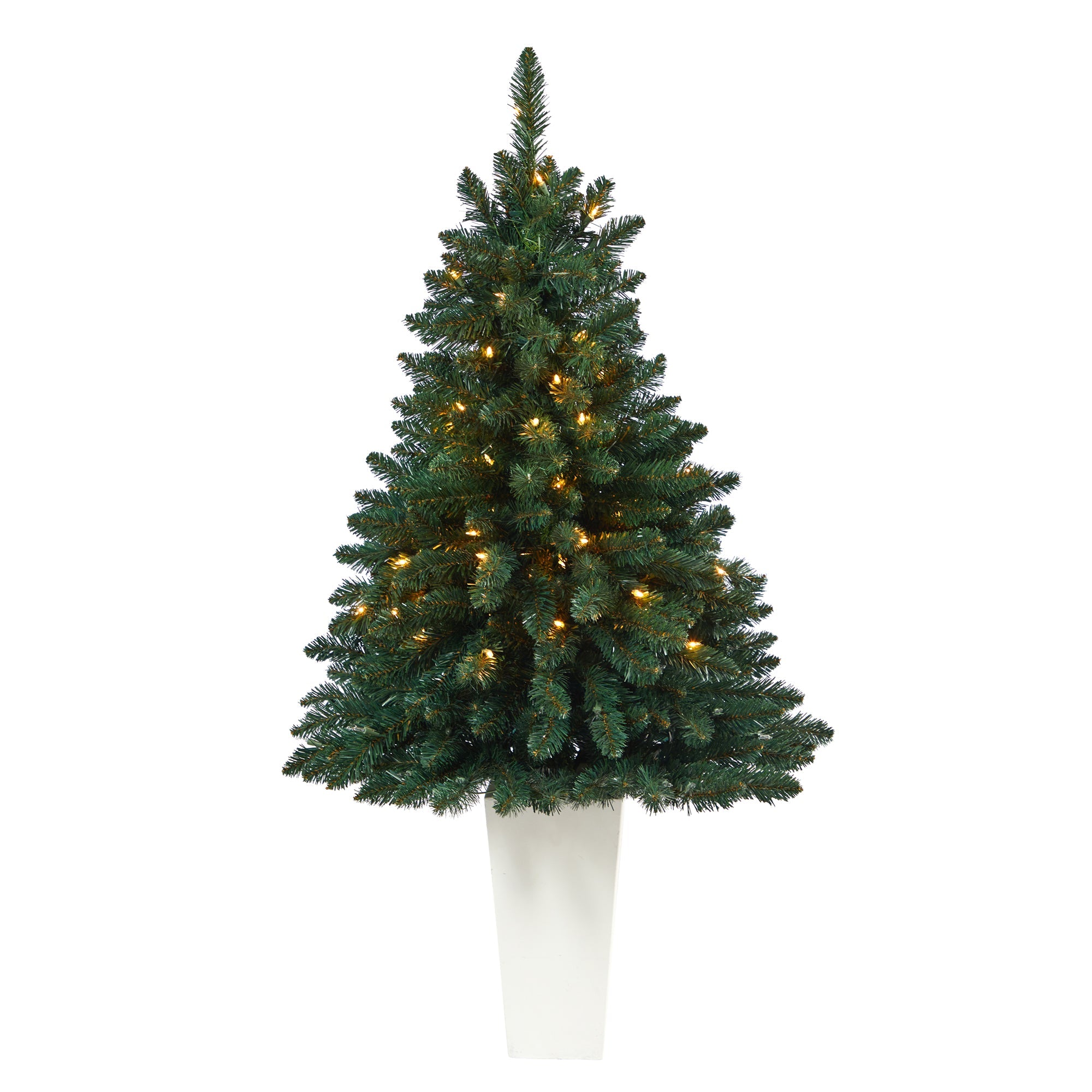 52' Northern Rocky Spruce Artificial Christmas Tree w/ 100 Clear Lights