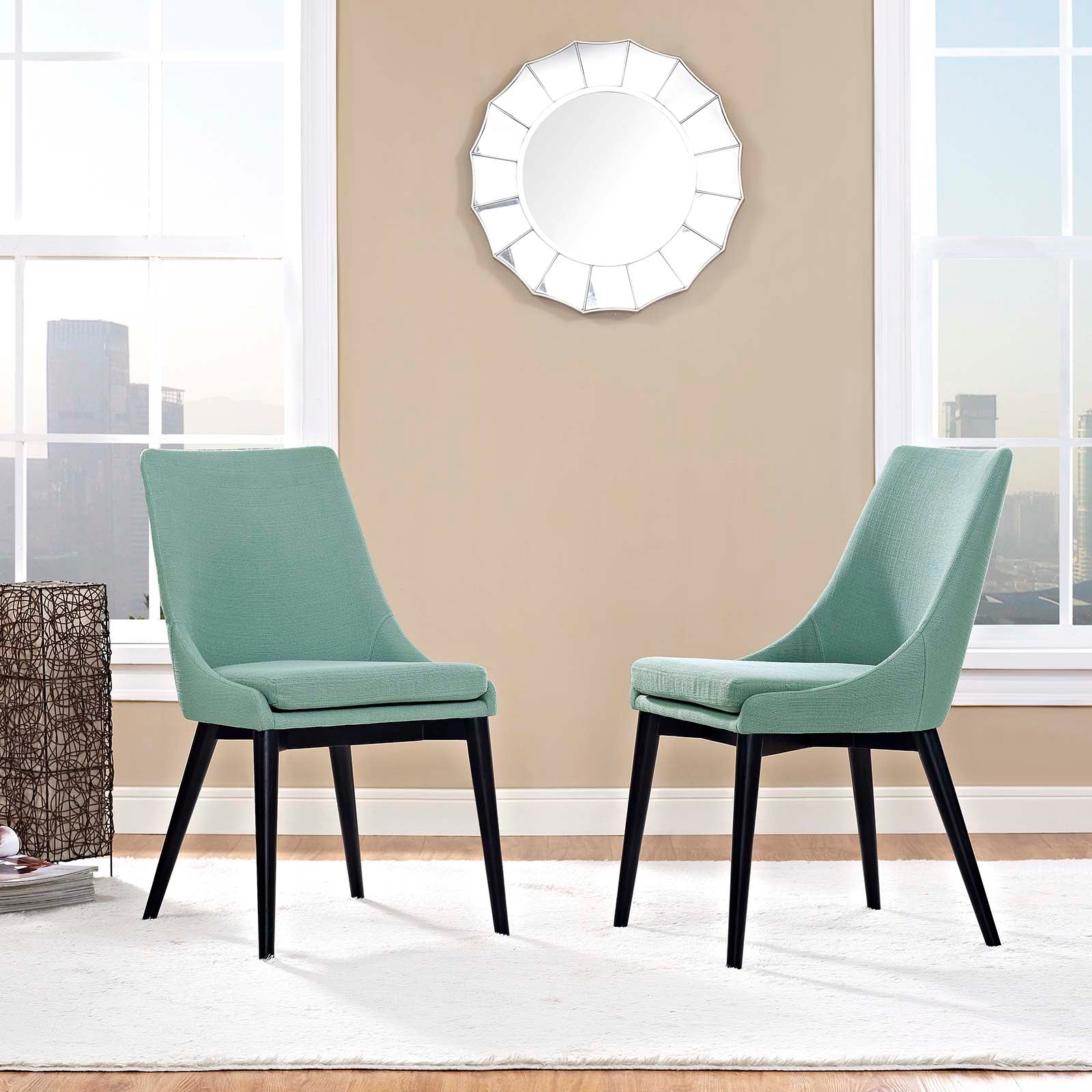 Viscount Fabric Dining Side Chair Set of 2 by Modway
