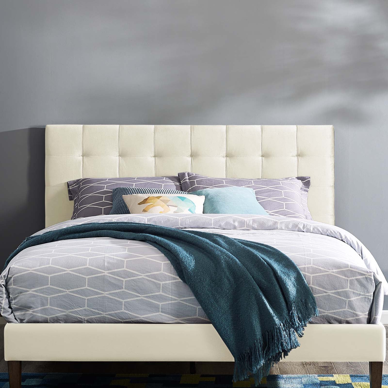 Paisley Tufted Upholstered Performance Velvet Full / Queen Headboard by Modway