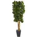Fiddle Leaf Artificial Tree in Slate Planter