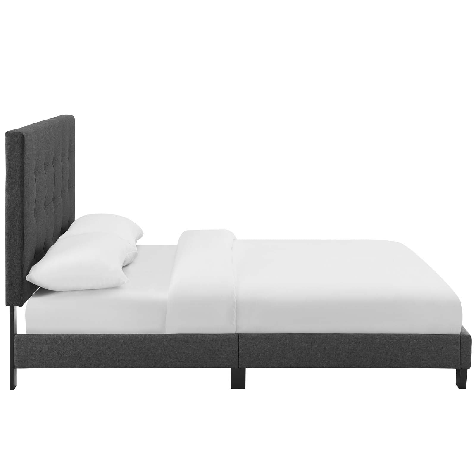 Melanie Tufted Button Upholstered Fabric Full Platform Bed by Modway