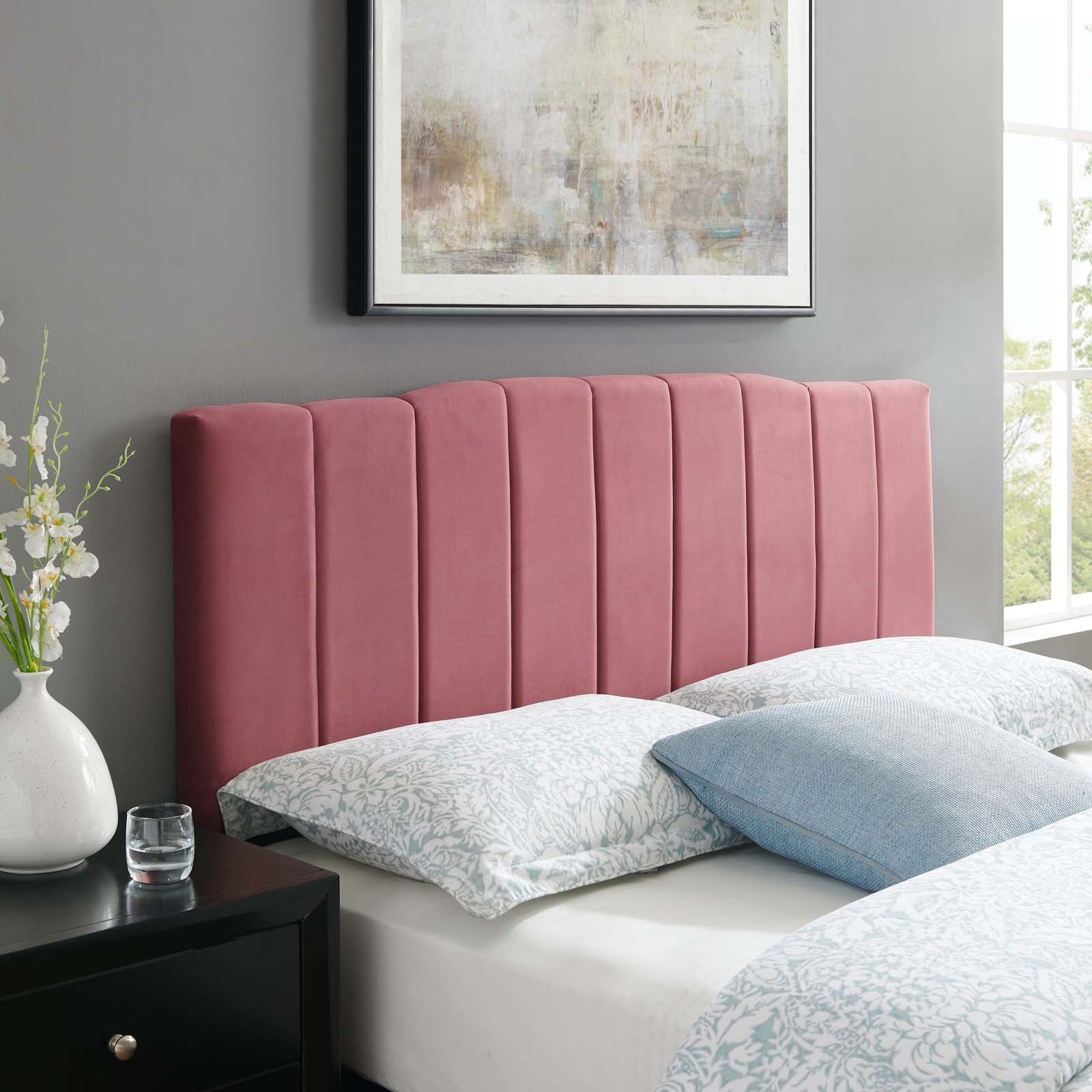 Camilla Channel Tufted Performance Velvet King/California King Headboard by Modway
