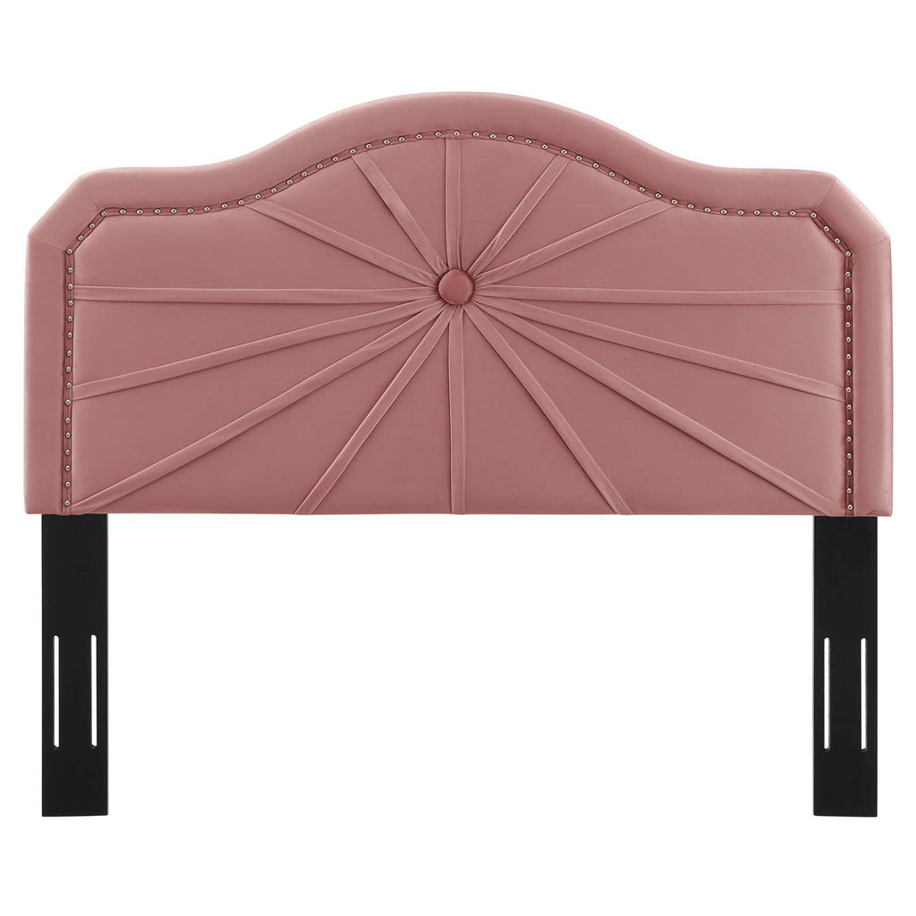 Kristin Pleated Performance Velvet King/California King Headboard by Modway