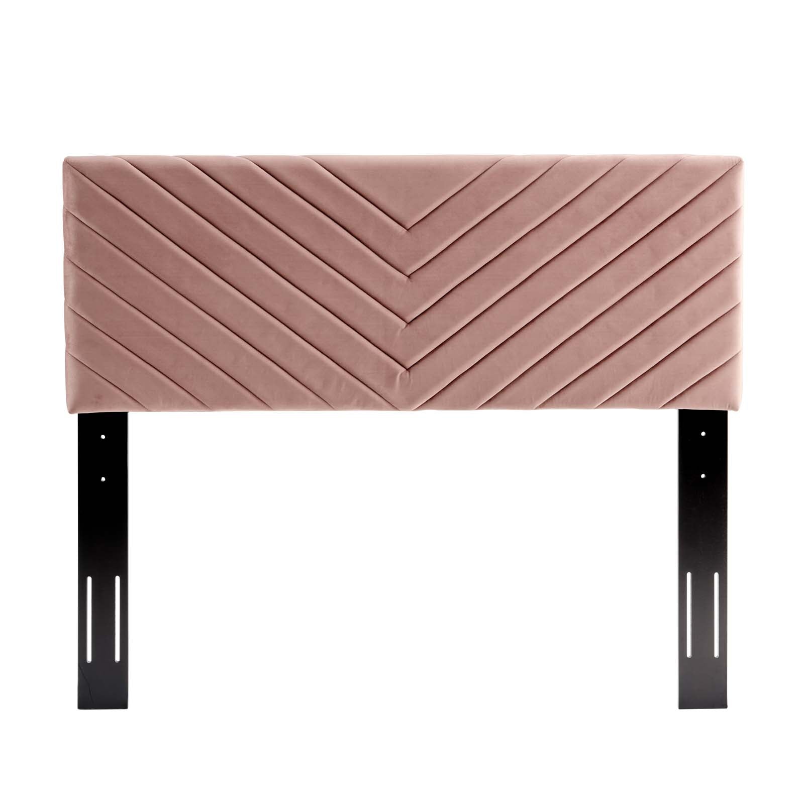 Alyson Angular Channel Tufted Performance Velvet Full / Queen Headboard by Modway