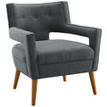 Sheer Upholstered Fabric Armchair by Modway
