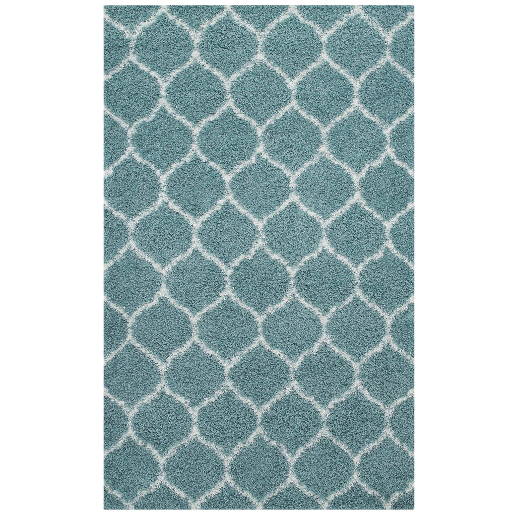 Solvea Moroccan Trellis 8x10 Shag Area Rug by Modway