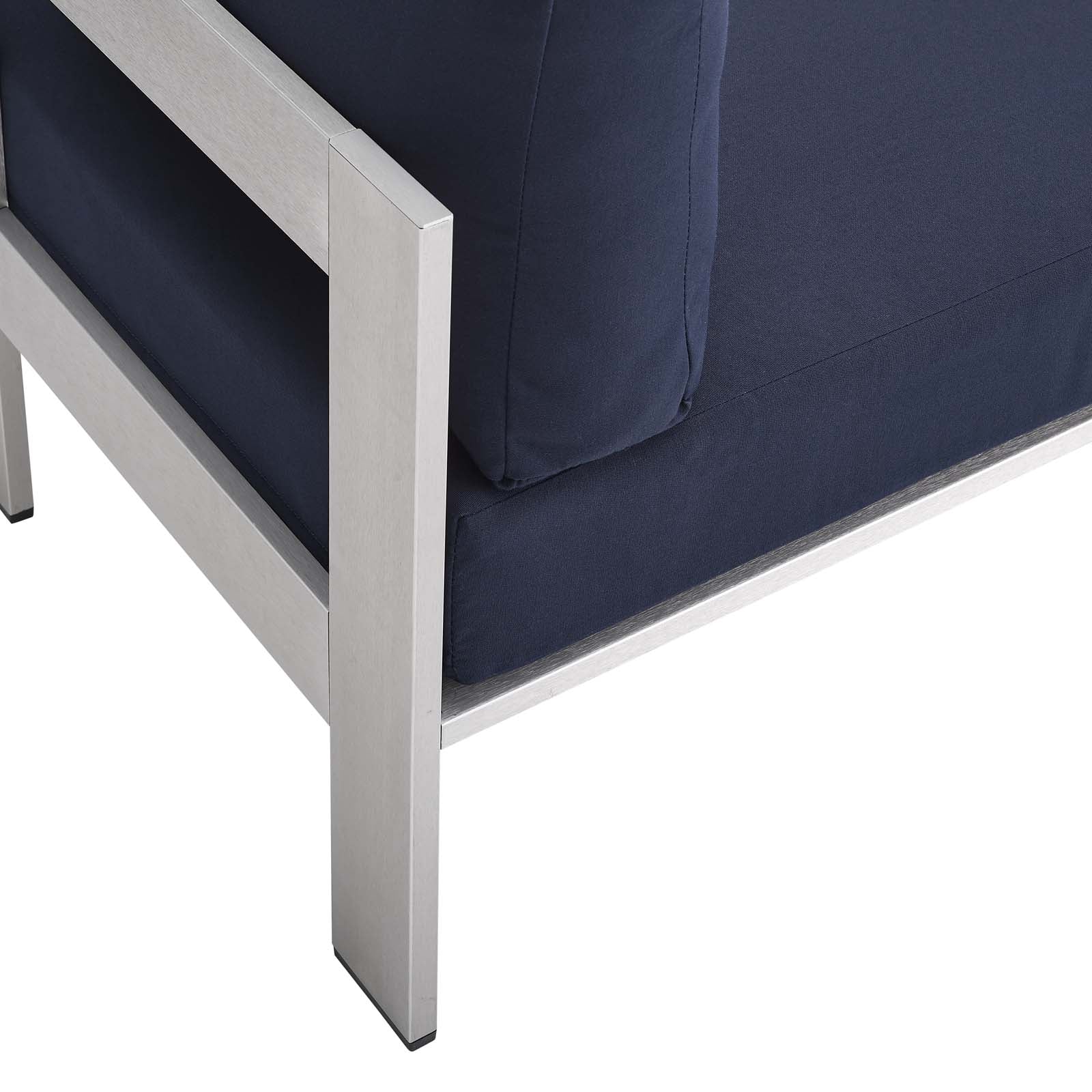 Shore 3 Piece Sunbrella¨ Fabric Outdoor Patio Aluminum Set by Modway