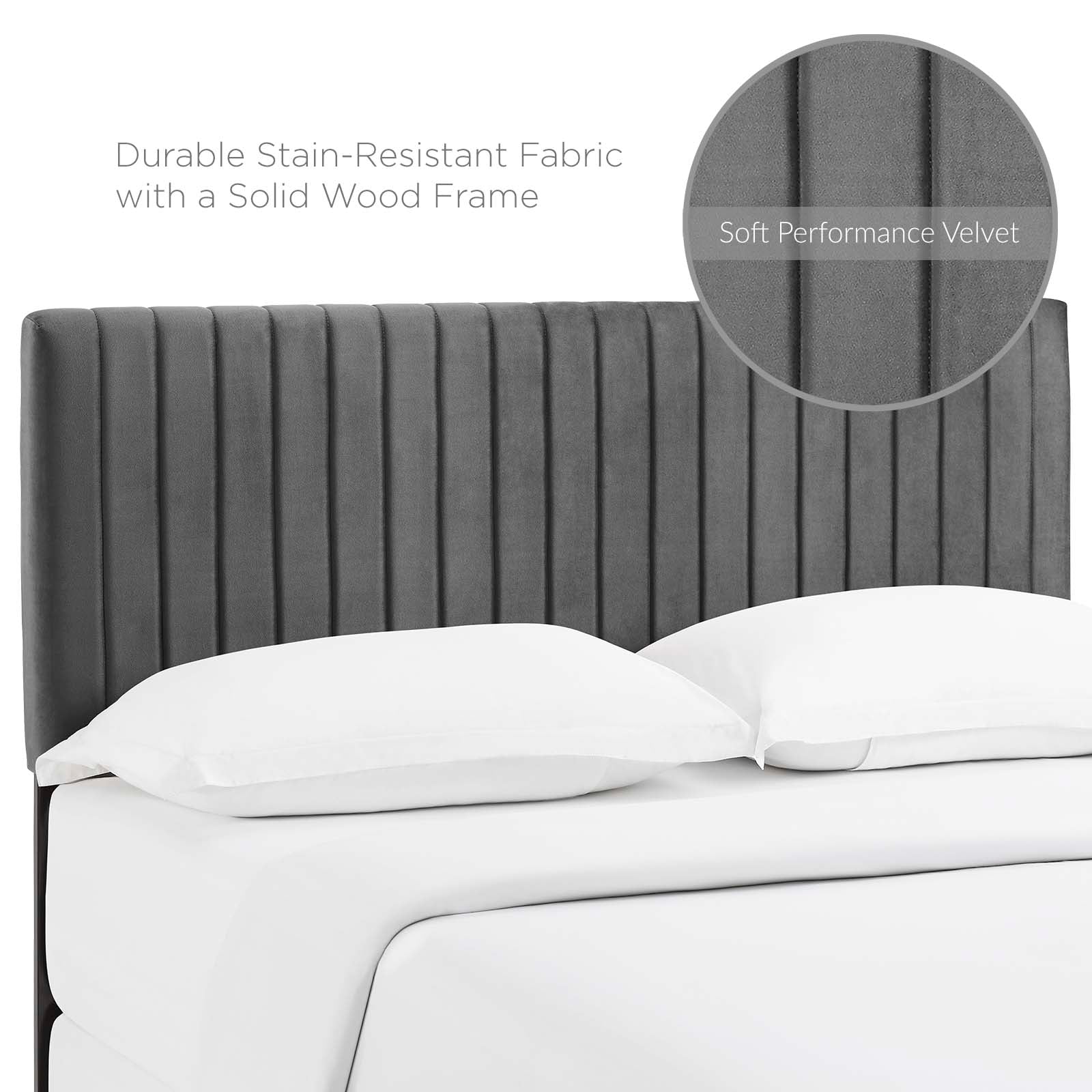 Keira Performance Velvet Full / Queen Headboard by Modway
