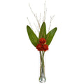 3.5' Tropical Artificial Arrangement in Cylinder Vase