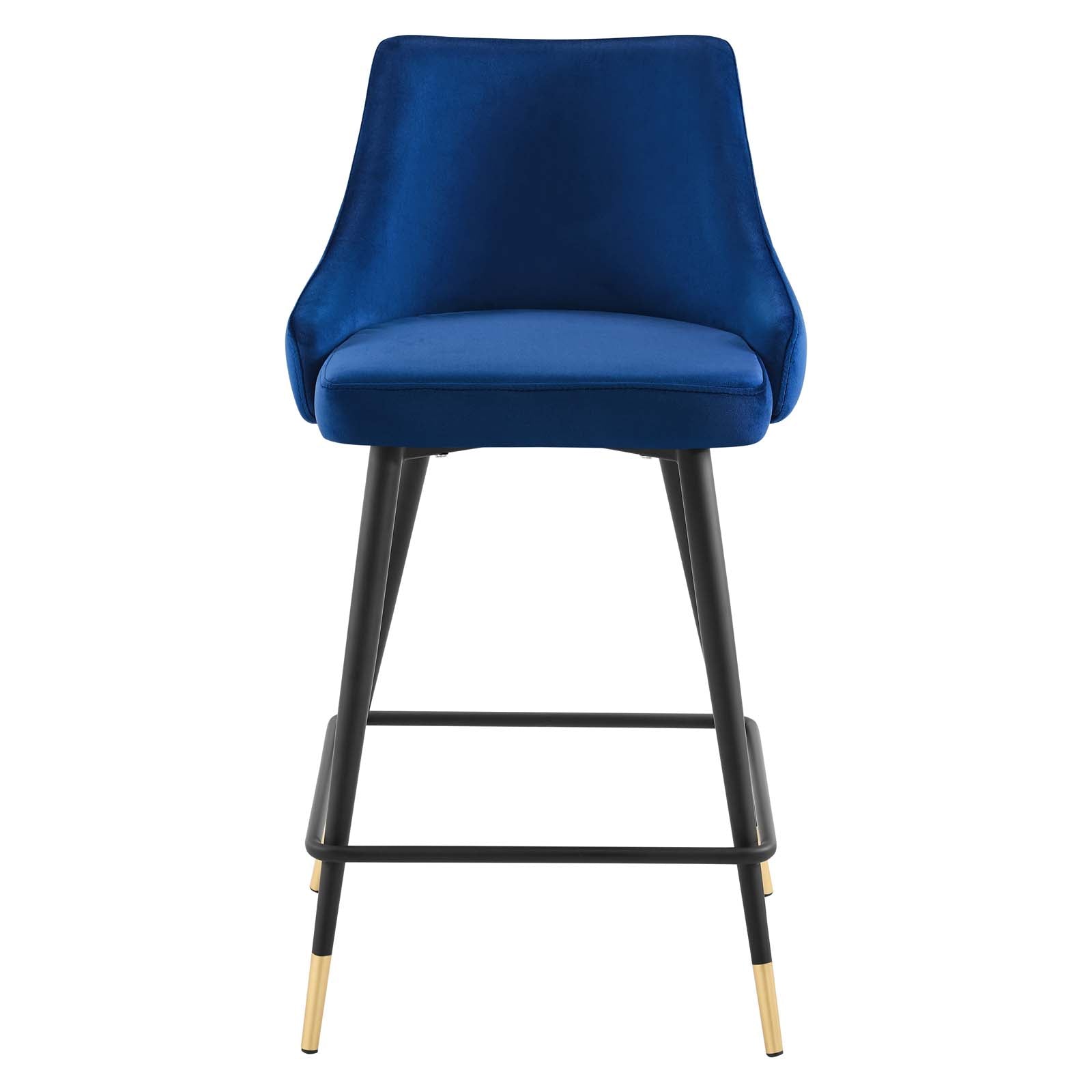 Adorn Performance Velvet Counter Stool Set of 2 by Modway