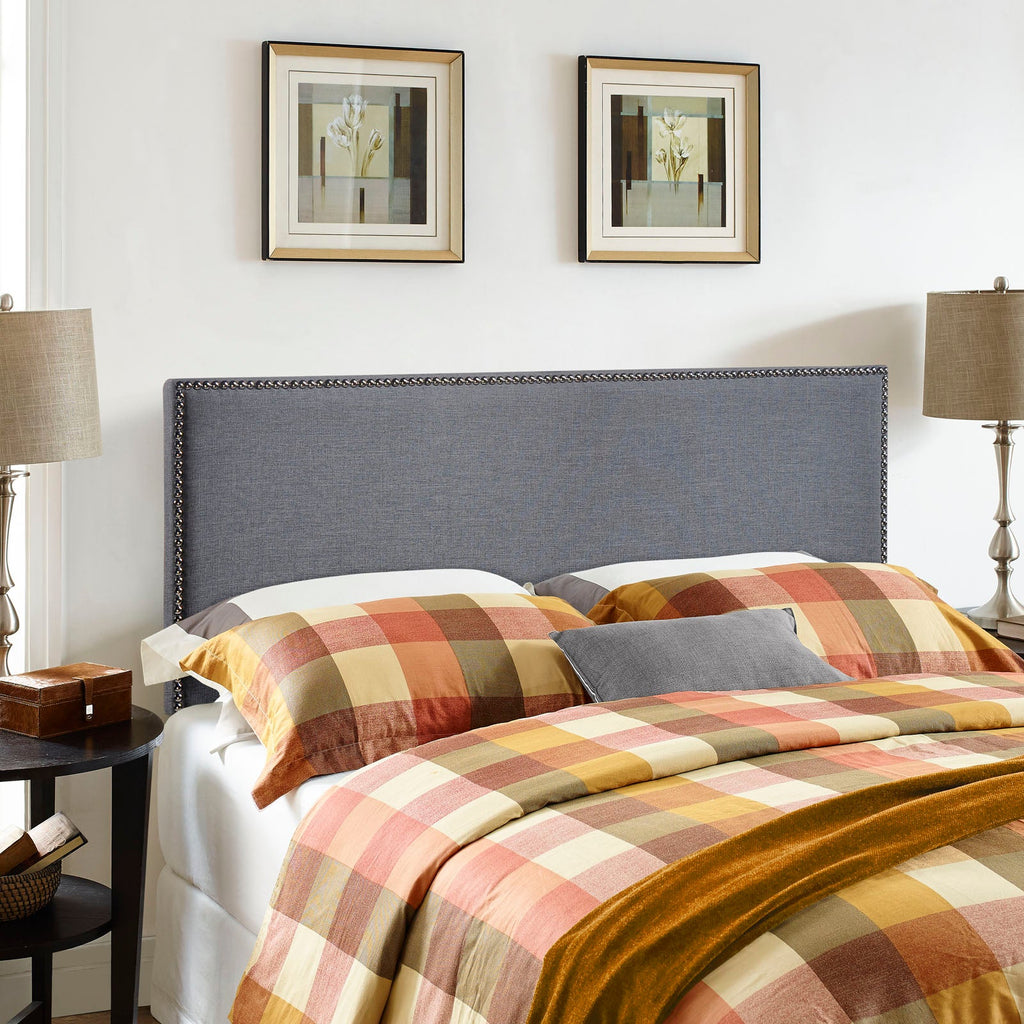 Region Nailhead Upholstered Queen Headboard by Modway
