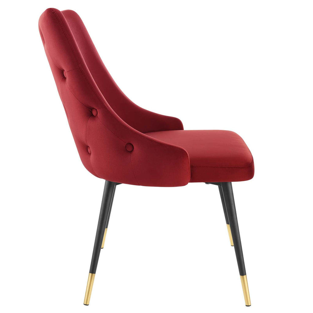 Adorn Performance Velvet Dining Side Chair Set of 2 by Modway