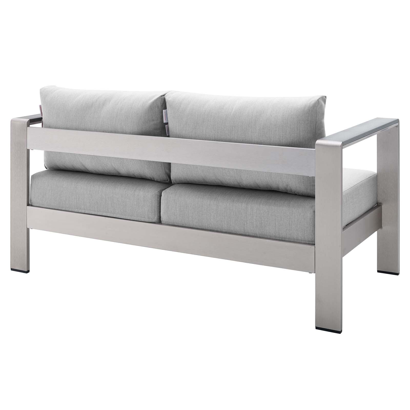 Shore 3 Piece Sunbrella¨ Fabric Outdoor Patio Aluminum Set by Modway