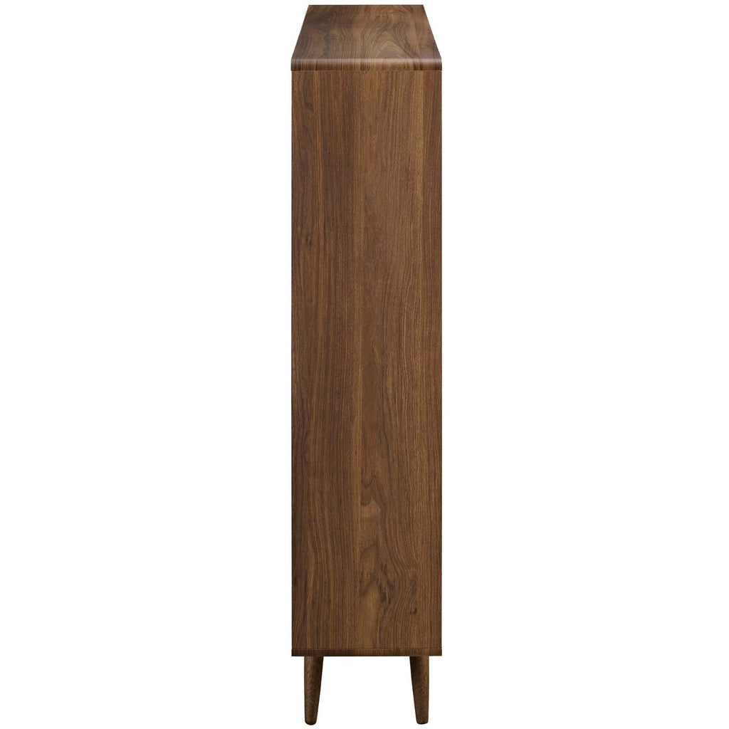 Transmit 7 Shelf Wood Grain Bookcase by Modway