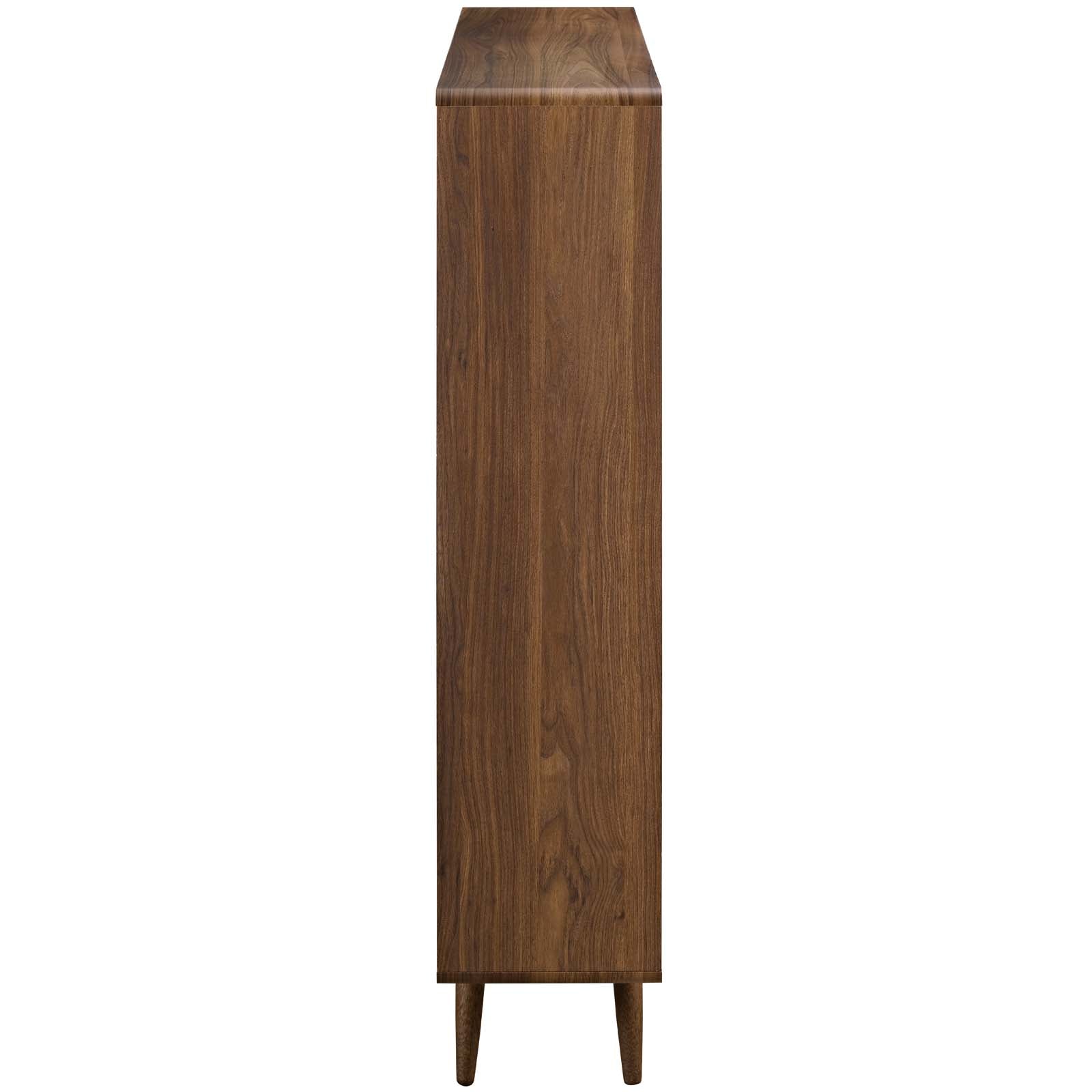 Transmit 7 Shelf Wood Grain Bookcase by Modway
