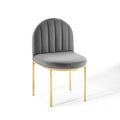 Isla Channel Tufted Performance Velvet Dining Side Chair by Modway