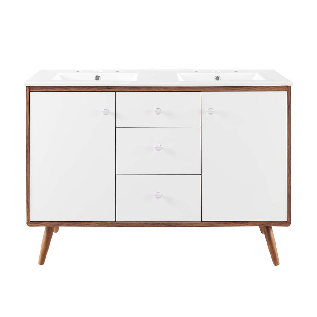 Transmit 48" Double Sink Bathroom Vanity by Modway