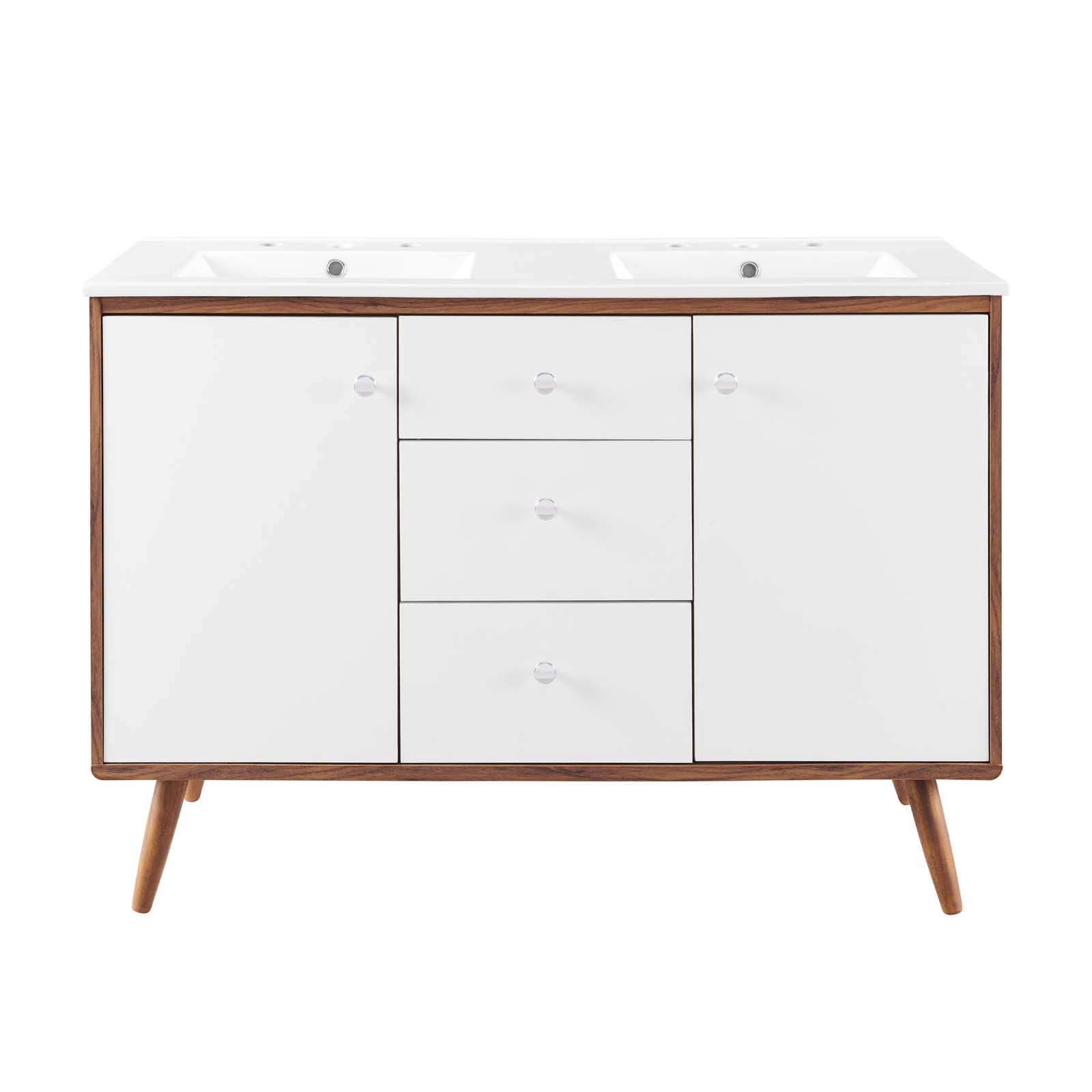 Transmit 48" Double Sink Bathroom Vanity by Modway