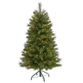 4' West Virginia Mountain Pine Artificial Christmas Tree w/ 100 Clear Lights