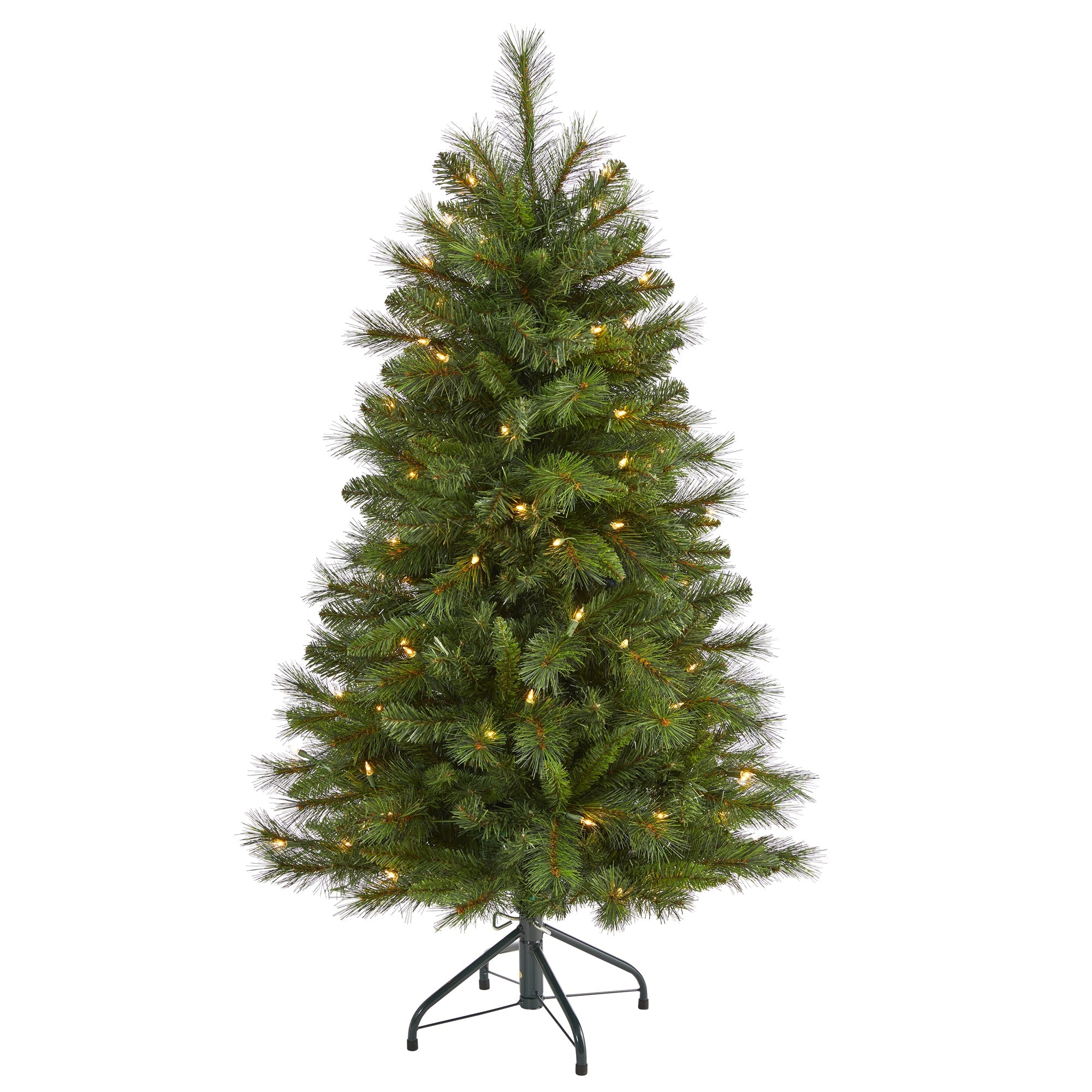 4' West Virginia Mountain Pine Artificial Christmas Tree w/ 100 Clear Lights