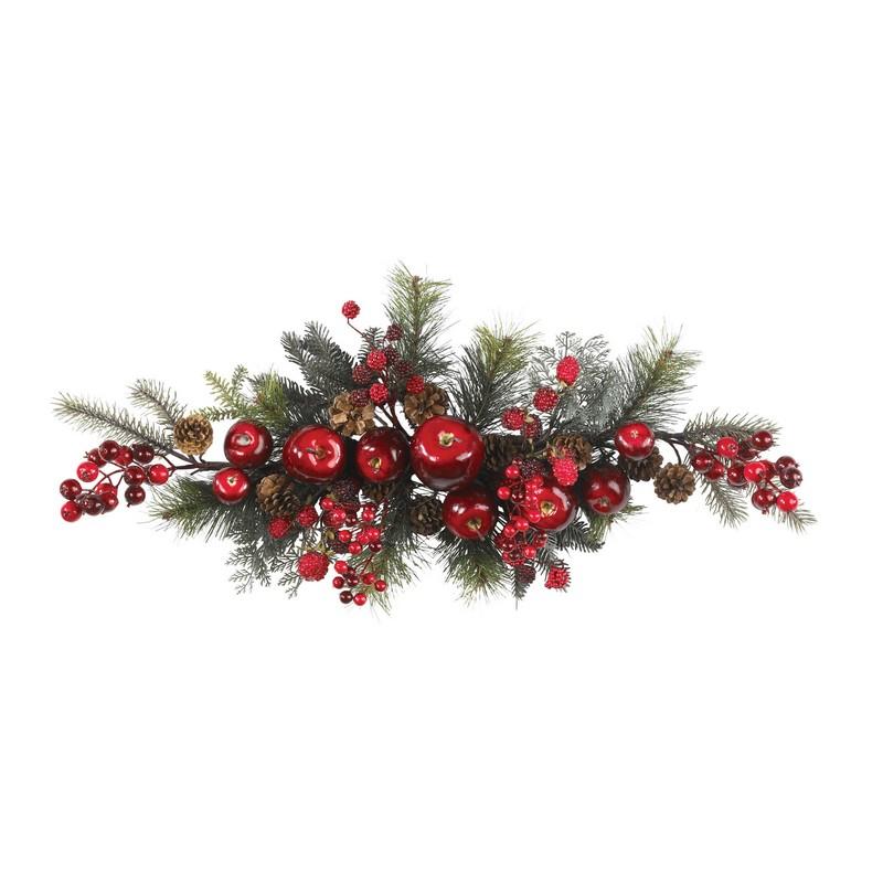 30" Apple Berry Swag 4678 By Nearly Natural