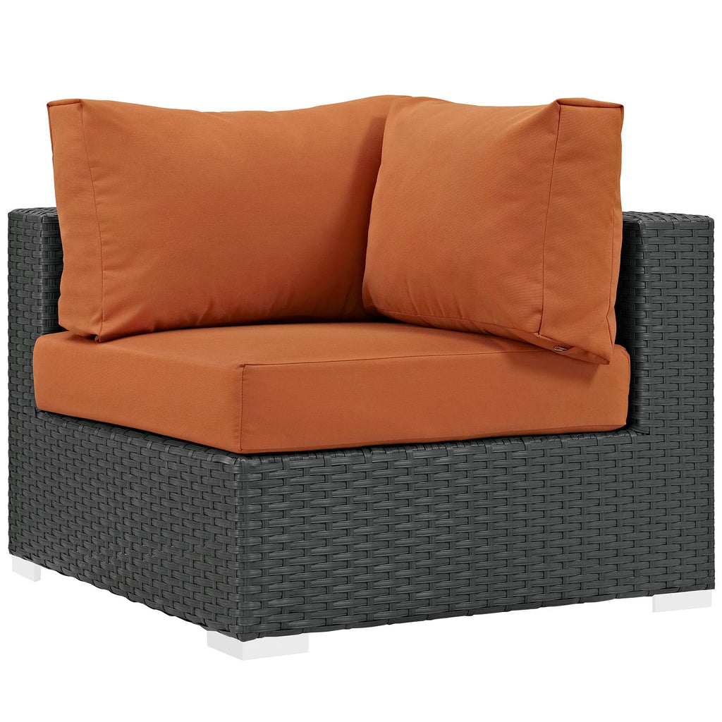 Sojourn 7 Piece Outdoor Patio Sunbrella¨ Sectional Set by Modway