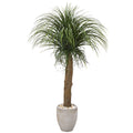 5' Pony Tail Palm Artificial Plant in Sand Colored Planter