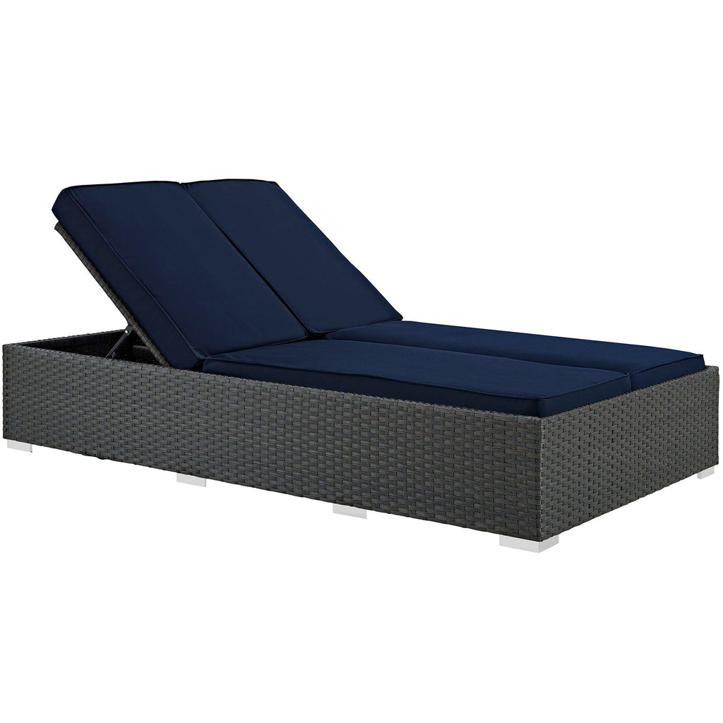 Sojourn Outdoor Patio Sunbrella¨ Double Chaise by Modway