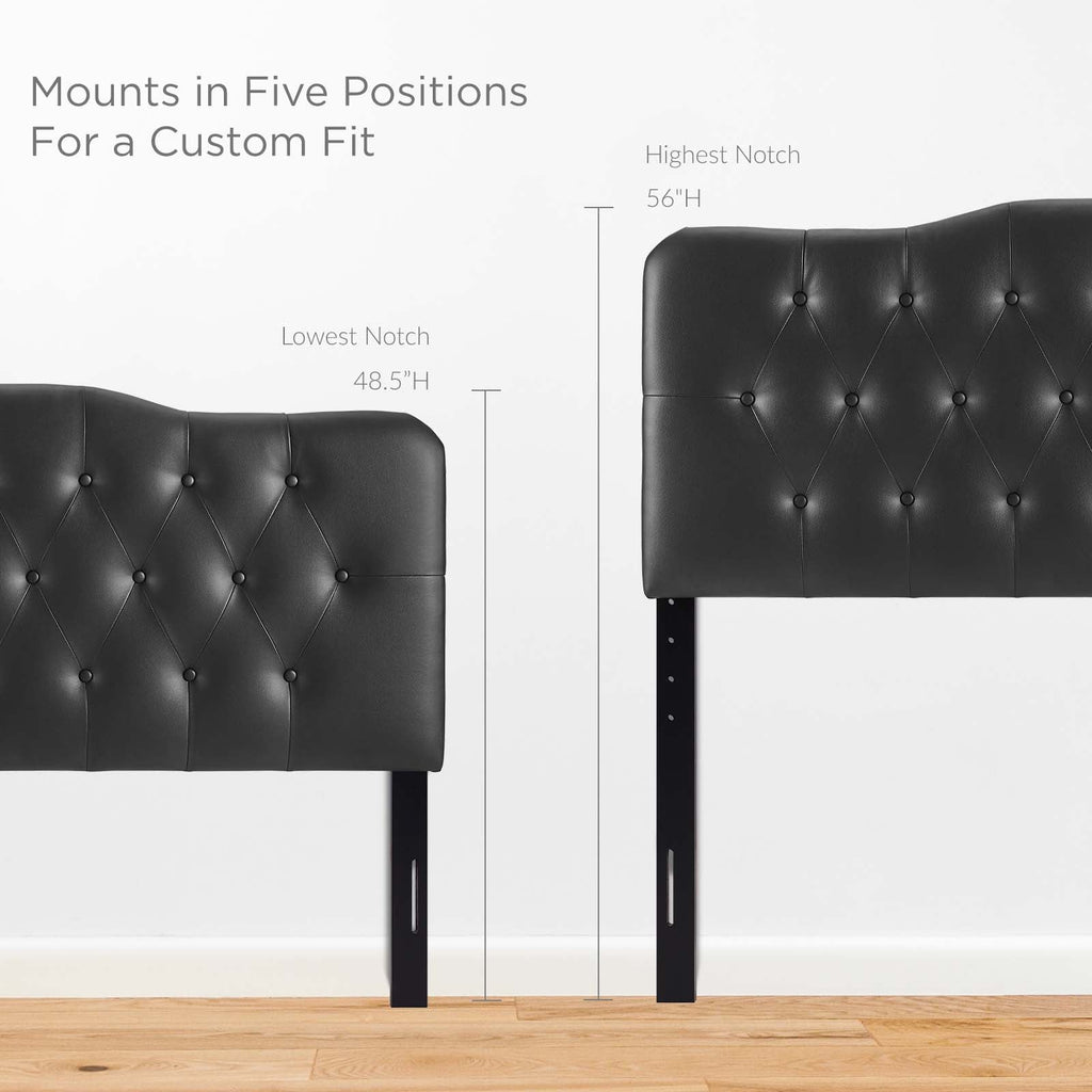 Annabel Upholstered Vinyl Queen Headboard by Modway