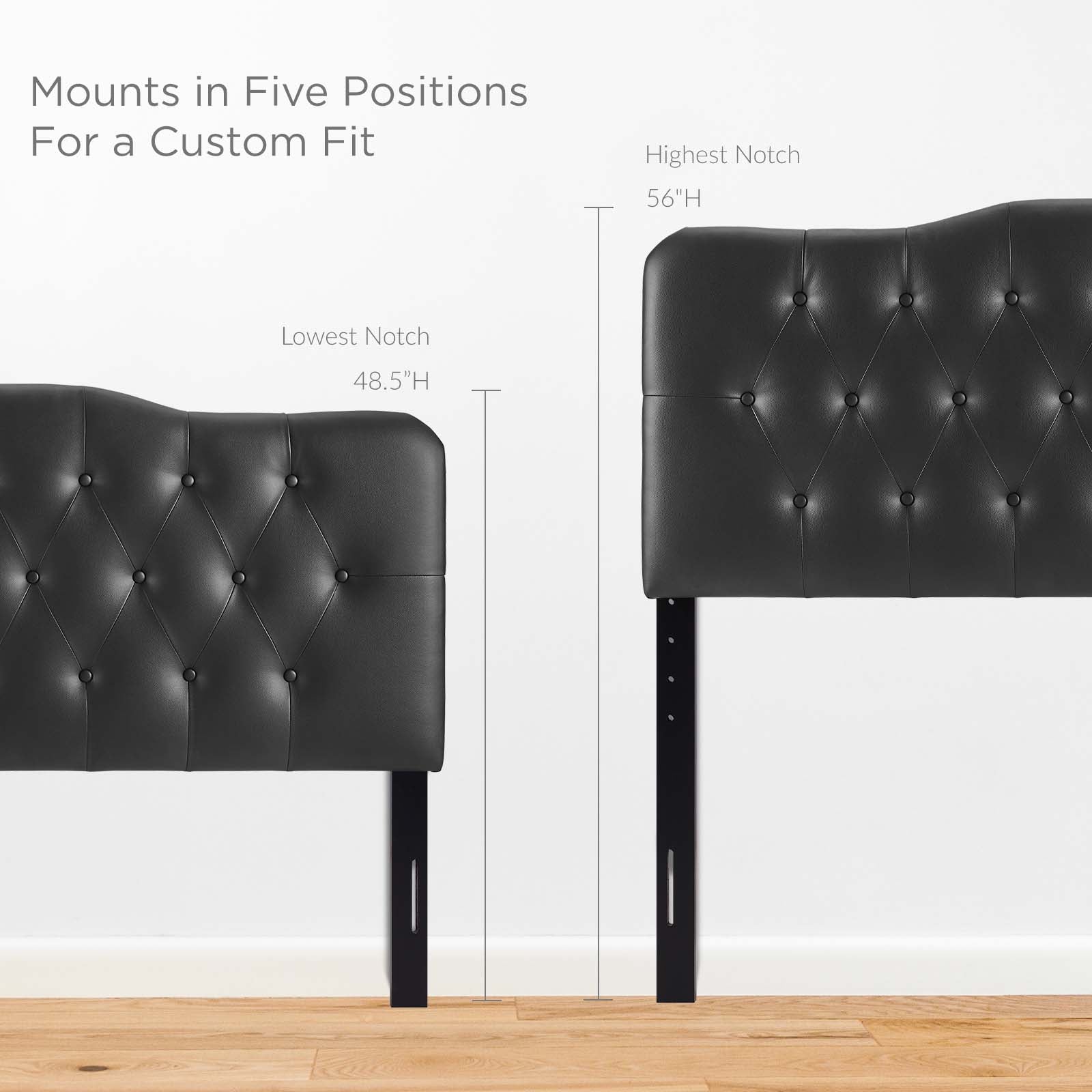 Annabel Upholstered Vinyl Queen Headboard by Modway