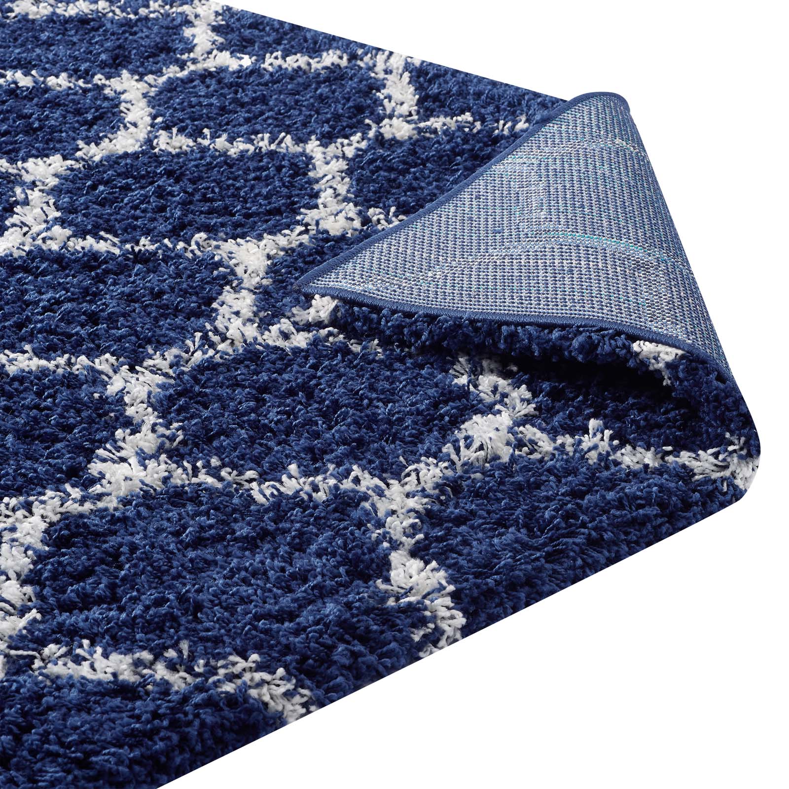 Solvea Moroccan Trellis 5x8 Shag Area Rug by Modway