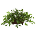 Mix Stephanotis Artificial Plant In Decorative Planter 8216 By Nearly Natural