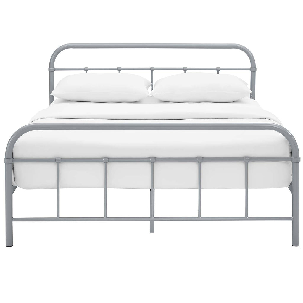 Maisie Stainless Steel Queen Bed Frame by Modway