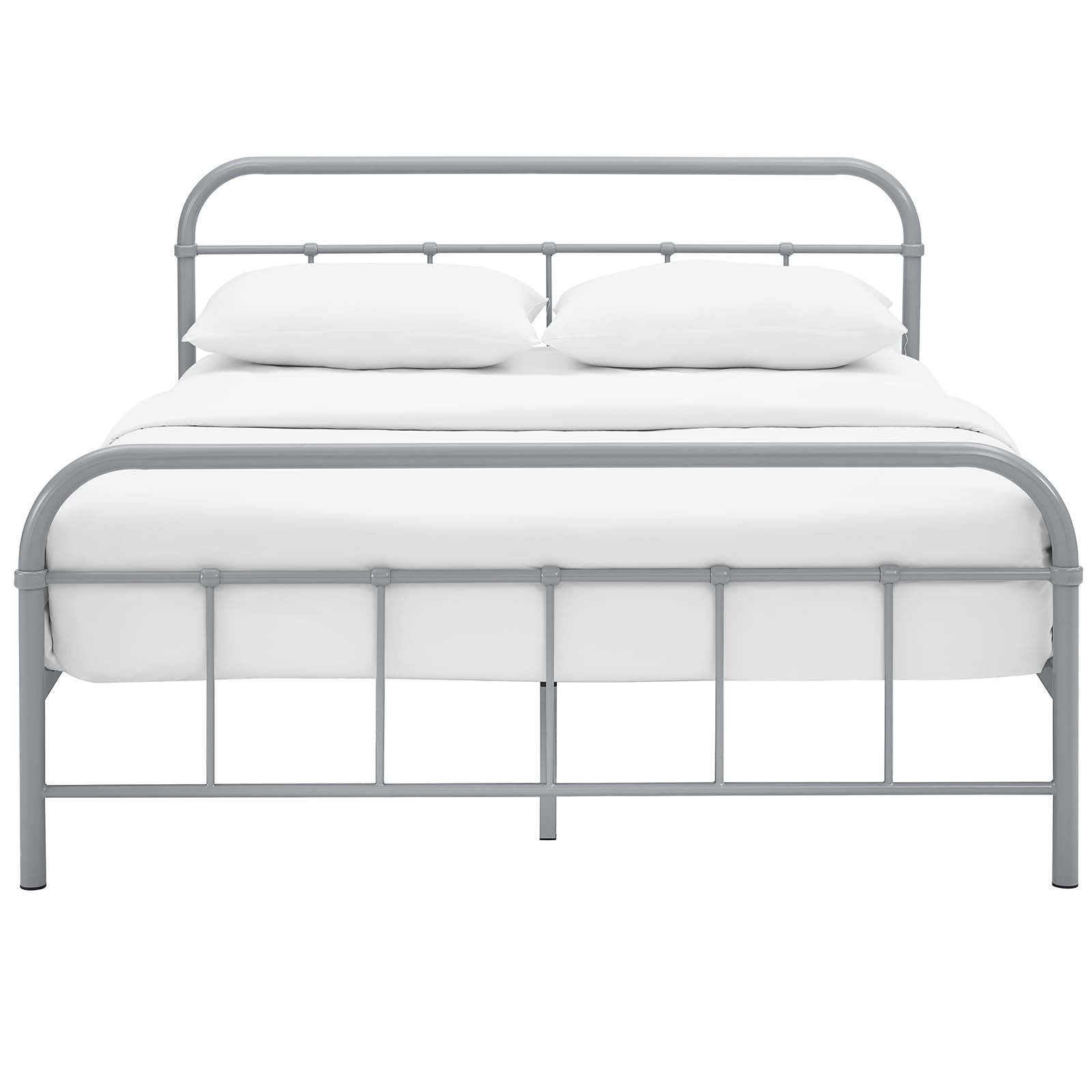 Maisie Stainless Steel Queen Bed Frame by Modway