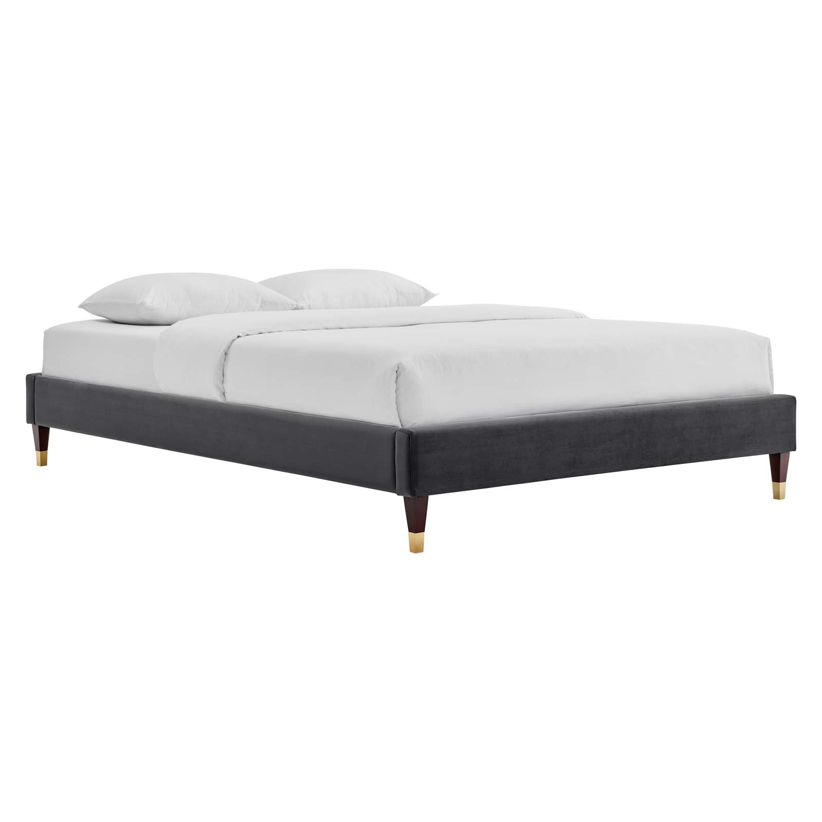 Harlow Performance Velvet King Platform Bed Frame by Modway