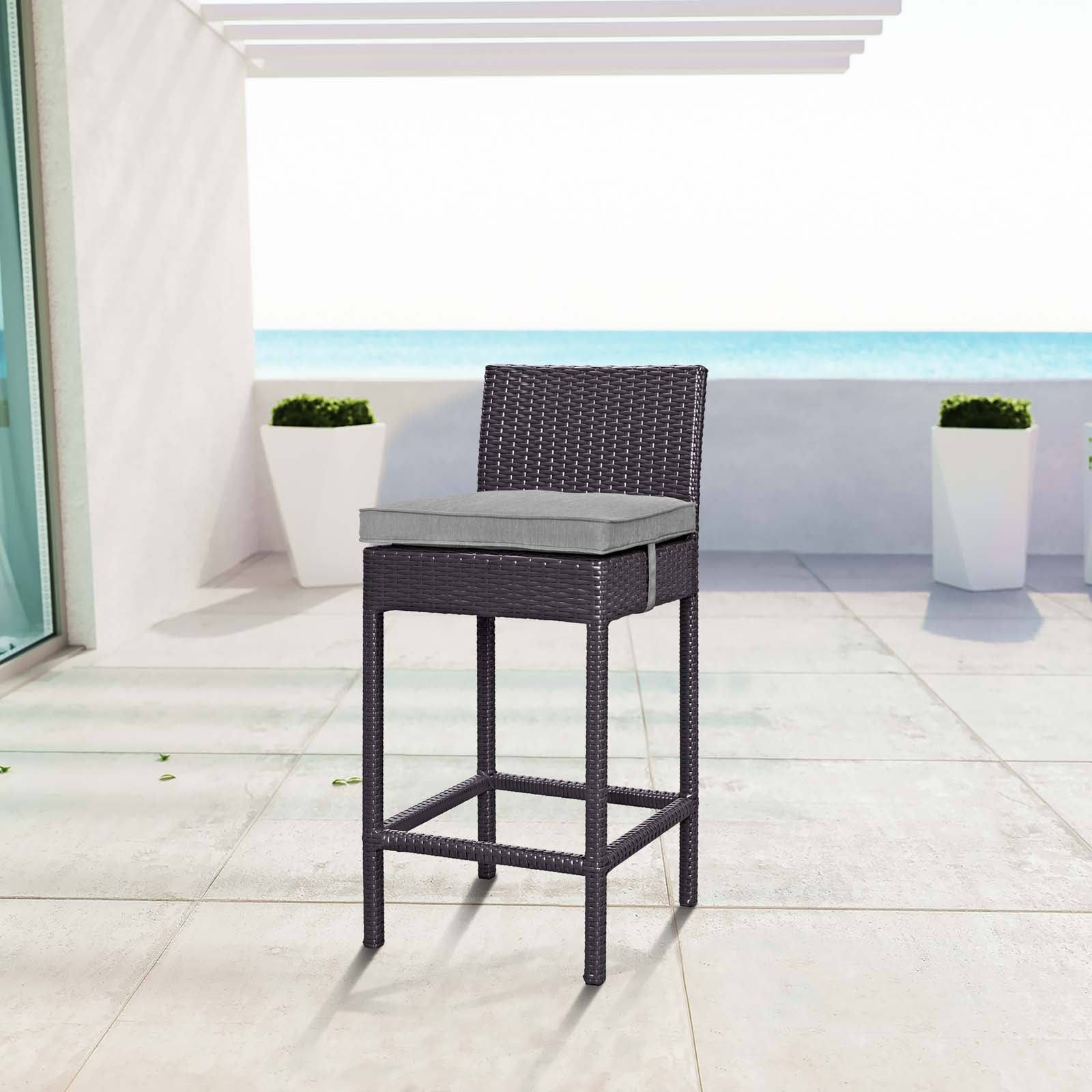 Convene Outdoor Patio Fabric Bar Stool by Modway
