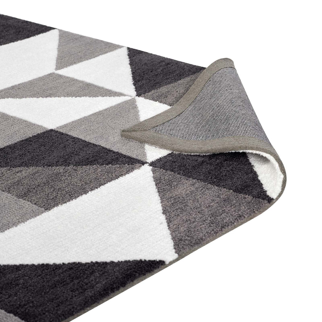 Kahula Geometric Triangle Mosaic 8x10 Area Rug by Modway